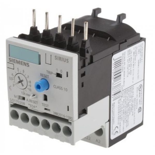 Siemens 3RB2016-1SB0 Overload Relay NO/NC, 3 → 12 A, 20 A, 5.5 kW