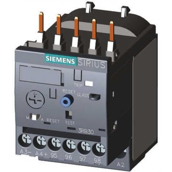 Siemens 3RB3016-1PB0 Solid State Overload Relay NO/NC, 1 → 4 A, 4 A, 1.5 kW