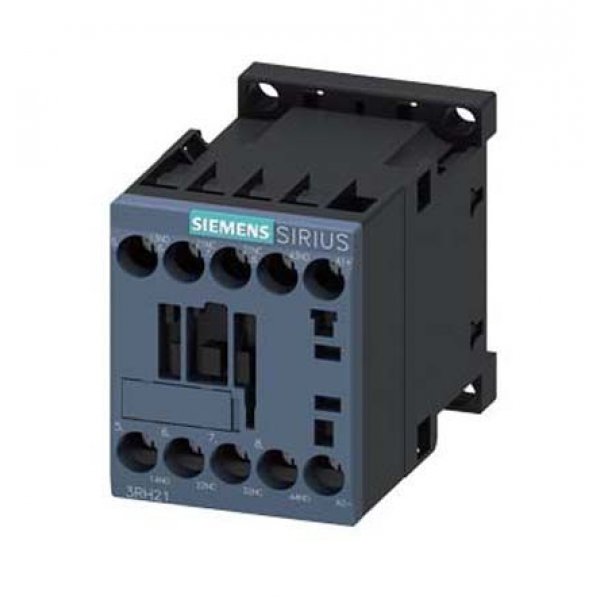 Siemens 3RH2122-1BE40 Contactor, 10 A, 60 Vdc Control, 2NO + 2NC