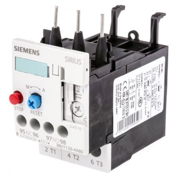 Siemens 3RU1126-4AB0 Overload Relay NO/NC, 11 → 16 A, 16 A, 7.5 kW