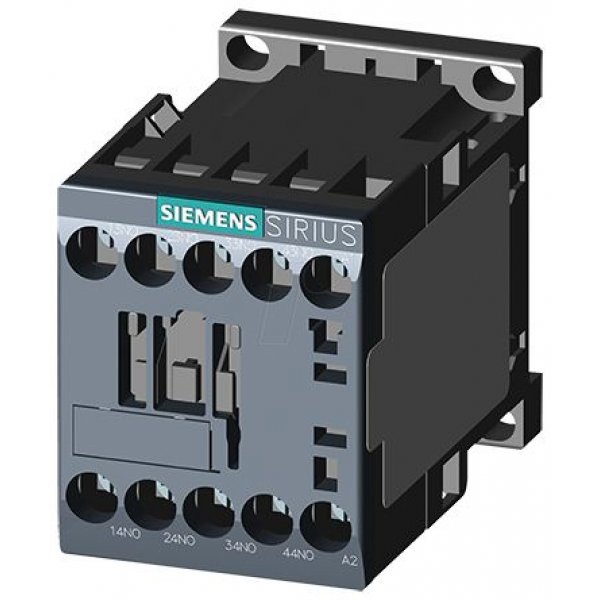 Siemens 3RH2140-1BW40 Contactor, 10 A, 48 Vdc Control, 4NO