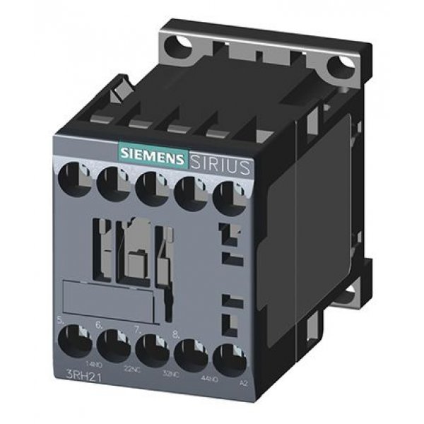 Siemens 3RH2122-1AV00 Contactor, 10 A, 400 Vac Control, 2NO + 2NC