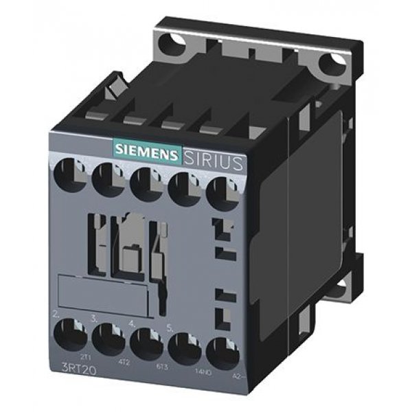 Siemens 3RT2015-1HB41 Control Relay 3NO, 6.1 A, 18 A, 24 V dc