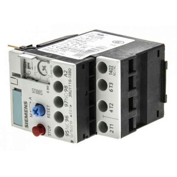 Siemens 3RU1116-1BB0 Overload Relay NO/NC, 1.4 → 2 A, 2 A, 0.75 kW
