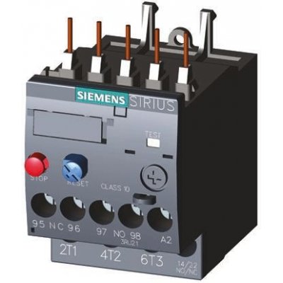 Siemens 3RU2116-0KB0 Overload Relay NO/NC, 0.9 → 1.25 A, 1.25 A, 0.37 kW