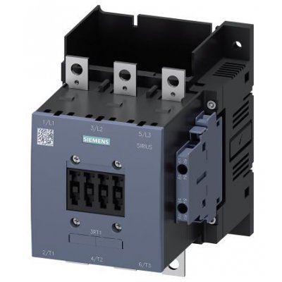 Siemens 3RT1056-6AF36 3 Pole Contactor, 3NO, 185 A, 104 kW (AC3), 110 V ac Coil