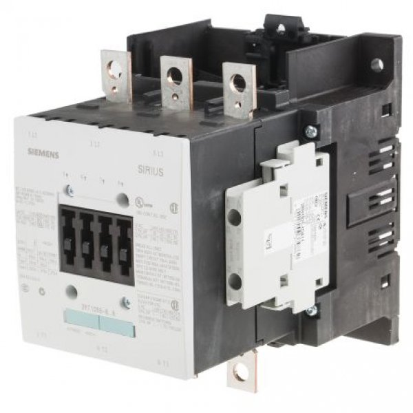 Siemens 3RT1056-6LA06 3 Pole Contactor, 3NO, 185 A, 104 kW (AC3)