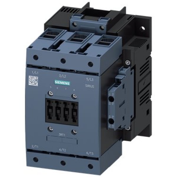 Siemens 3RT1054-1AP36 3 Pole Contactor, 3NO, 115 A, 55 kW (AC3), 230 V ac/dc Coil