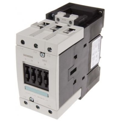 Siemens 3RT1045-1BB40 3 Pole Contactor, 3NO, 80 A, 37 kW (AC3), 24 V dc Coil