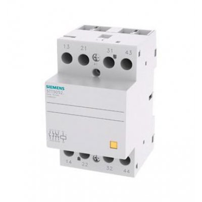 Siemens 5TT5052-2 4 Pole Installation Contactor, 2NO/2NC, 63 A, 8 W, 400 V ac Coil