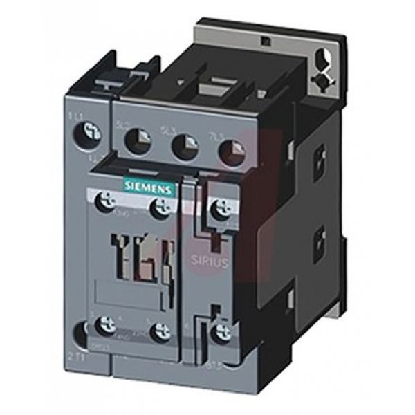 Siemens 3RT2325-1AP60 4 Pole Contactor, 4NO, 15.5 A, 7.5 kW (AC3), 230 V ac Coil
