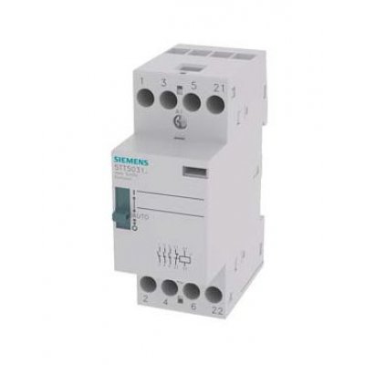 Siemens 5TT5031-6 4 Pole Installation Contactor, 3NO, 25 A, 2.2 W, 400 V ac Coil