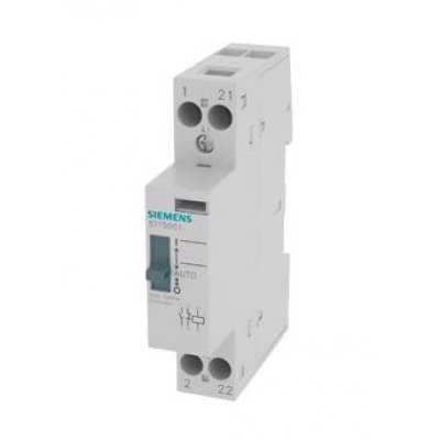 Siemens 5TT5001-6 2 Pole Installation Contactor, NO/NC, 20 A, 1.7 W, 230 V ac Coil