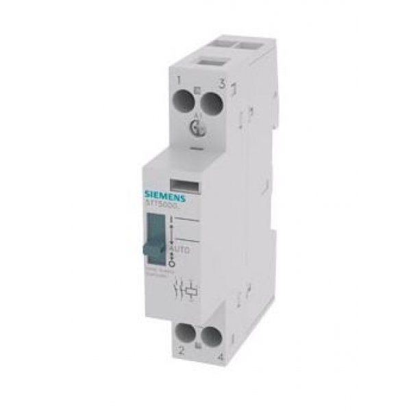 Siemens 5TT5000-8 2 Pole Installation Contactor, 2NO, 20 A, 1.7 W, 230 V ac Coil