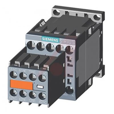 Siemens 3RH22441AK60 Contactor, 110 V ac Coil, 4 Pole, 6 A, 4NO + 4NC