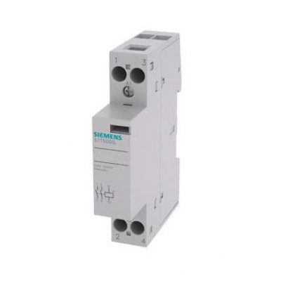 Siemens 5TT5000-2 2 Pole Installation Contactor, 2NO, 20 A, 1.7 W, 230 V ac Coil