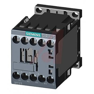 Siemens 3RT23171AK60 4 Pole Contactor, 4NO, 12 A, 5.5 kW (AC3), 110 V ac Coil