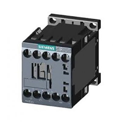 Siemens 3RT2017-1BF41 3 Pole Contactor, 3NO, 12 A, 5.5 kW (AC3), 110 V ac Coil