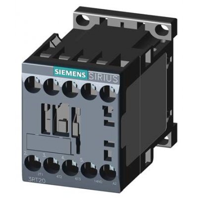 Siemens 3RT2017-1AH02 3 Pole Contactor, 3NO, 12 A, 5.5 kW (AC3)