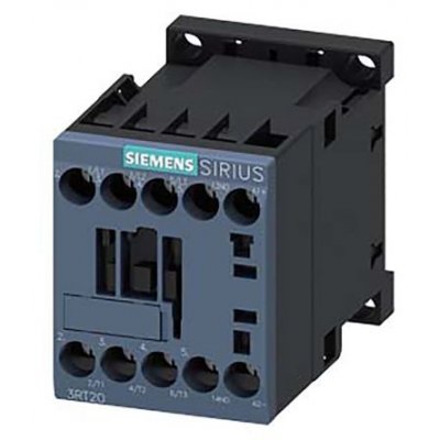 Siemens 3RT2517-1AP00 4 Pole Contactor, 2NO/2NC, 12 A, 5.5 kW (AC3), 230 V ac Coil