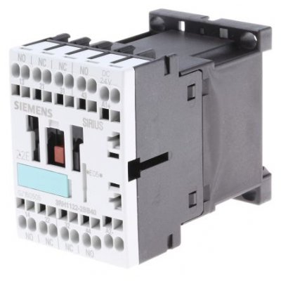 Siemens 3RH11222BB40 4 Pole Contactor, 2NO/2NC, 10 A, 24 V dc Coil