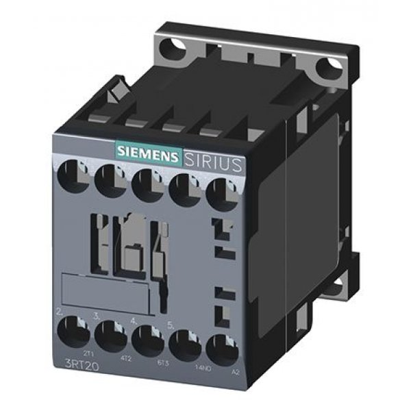 Siemens 3RT2017-1AN21 3 Pole Contactor, 3NO, 12 A, 5.5 kW (AC3), 230 V ac Coil