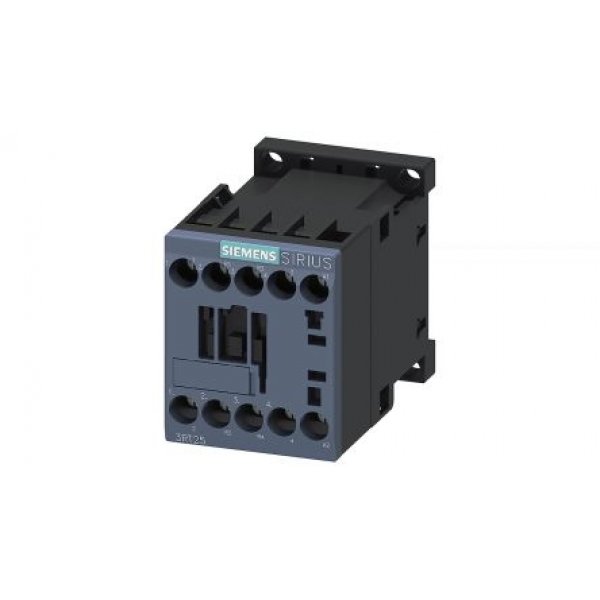 Siemens 3RT2516-1AB00 4 Pole Contactor, 2NO/2NC, 9 A, 4 kW (AC3), 24 V ac Coil