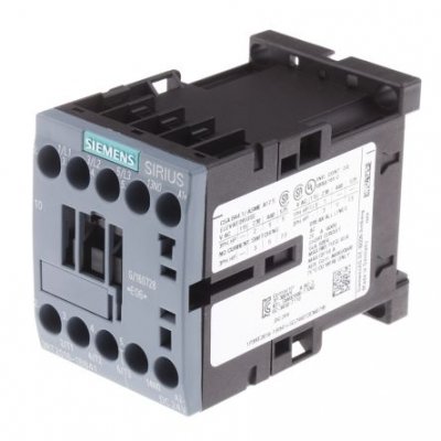 Siemens 3RT2016-1BB41 3 Pole Contactor, 3NO, 9 A, 4 kW (AC3), 24 V dc Coil