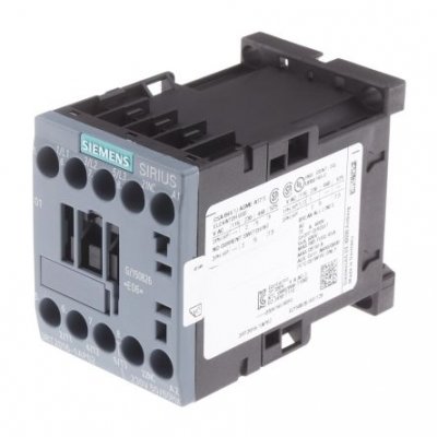 Siemens 3RT2016-1AP02 3 Pole Contactor, 3NO, 9 A, 4 kW (AC3)