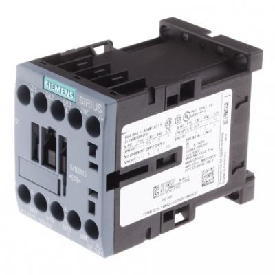 Siemens 3RT2015-1BB42 3 Pole Contactor, 3NO, 7 A, 3 kW (AC3), 24 V dc Coil