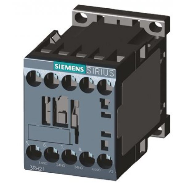 Siemens 3RH2140-1AP00 Contactor, 230 V ac Coil, 4 Pole, 10 A, 4NO