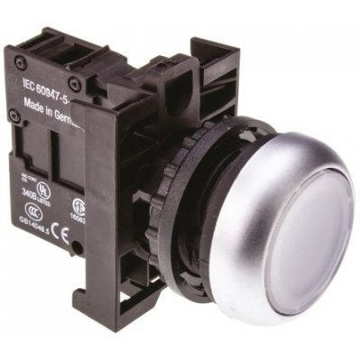 Eaton 78639206 M22-DL-W+M22-A+M22-LED-W White 12-24V Illuminated Push Button