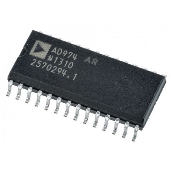 Analog Devices AD974ARZ 16-Bit Serial ADC, 28-Pin SOIC W
