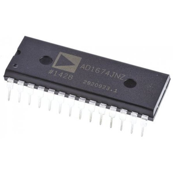 Analog Devices AD1674JNZ 12-bit- ADC 100ksps, 28-Pin PDIP