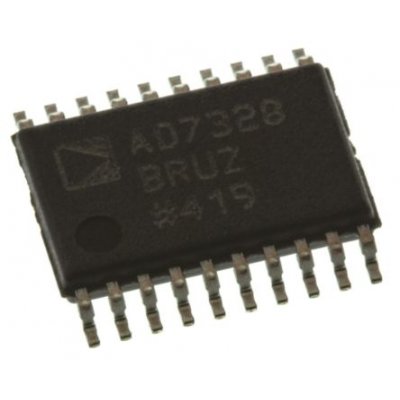 Analog Devices AD7328BRUZ 12-bit Serial ADC Differential, Pseudo Differential