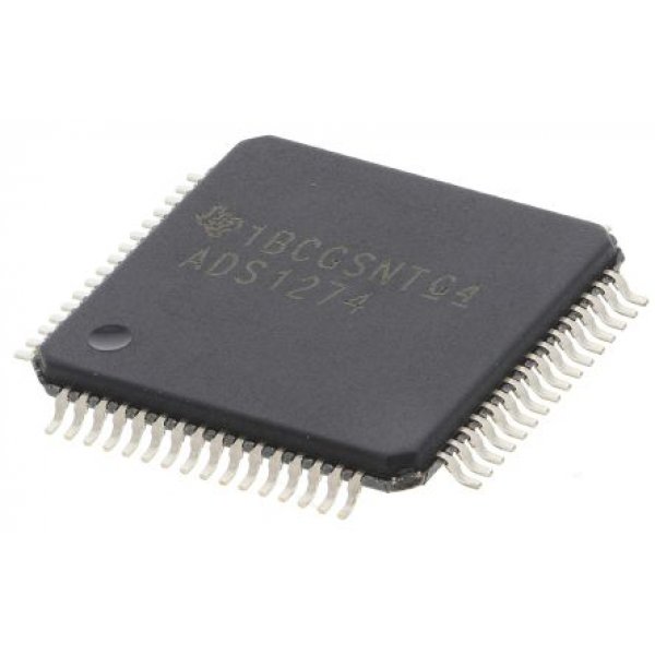 Texas Instruments ADS1274IPAPT  24-bit Serial ADC 4-Channel Differential