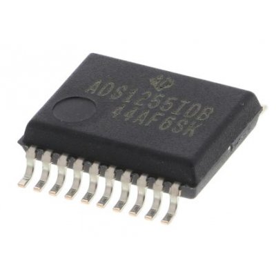 Texas Instruments ADS1255IDBT 24-bit Serial ADC Differential, Single Ended Input