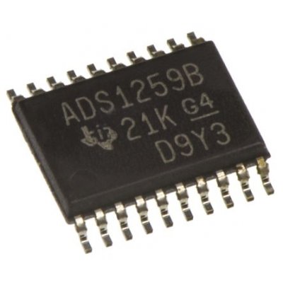 Texas Instruments ADS1259BIPW  24-bit Serial ADC Differential Input, 20-Pin TSSOP