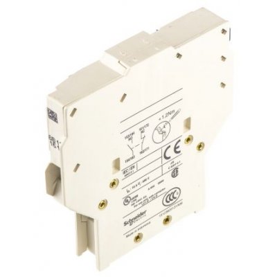 Schneider Electric LAD8N11 Auxiliary Contact Block, 2 Contact, 1NO + 1NC, Side, TeSys