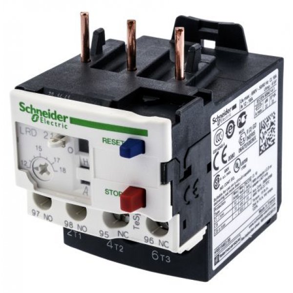 Schneider Electric LRD21 Thermal Overload Relay NO/NC, 12 → 18 A, 18 A