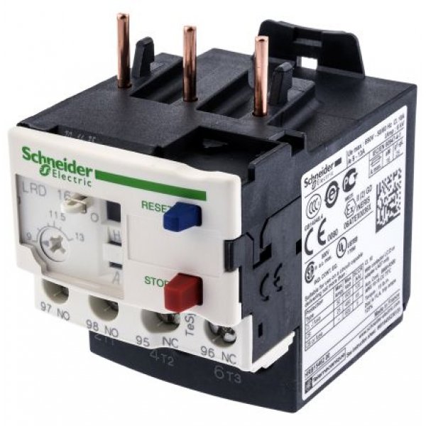 Schneider Electric LRD16 Thermal Overload Relay NO/NC, 9 → 13 A, 13 A