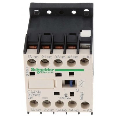 Schneider Electric CA4KN31BW3 Control Relay 3NO/NC, 10 A