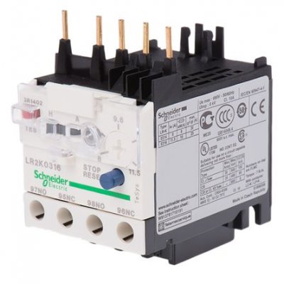 Schneider Electric LR2K0316 Thermal Overload Relay NO/NC, 8 → 11.5 A