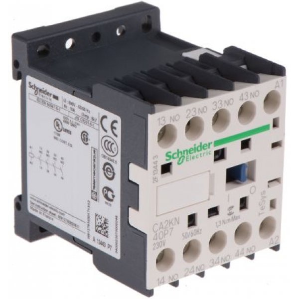 Schneider Electric CA2KN40P7 Control Relay 4NO, 10 A