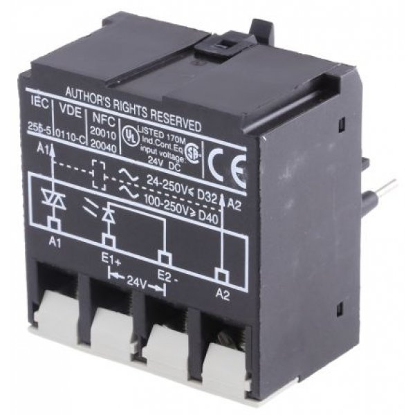Schneider Electric LA4DWB TeSys Contactor Interface Module for use with LC1 Series