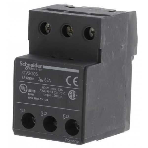 Schneider Electric GV2G05 Contactor Terminal Block for use with GV2 Series