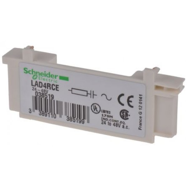 Schneider Electric LAD4RCE TeSys Surge Suppressor for use with LC1 Series, LC2 Series