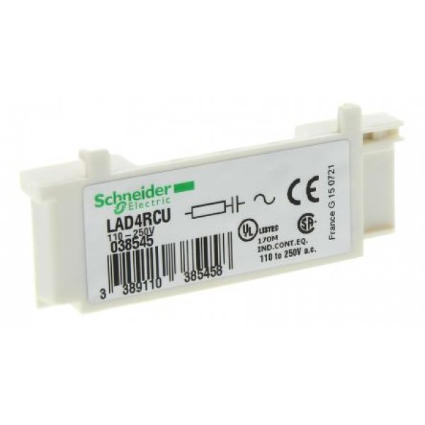 Schneider Electric LAD4RCU Surge Suppressor for use with TeSys D Series