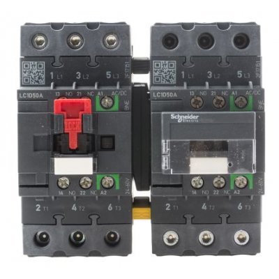 Schneider Electric LC2D40ABNE 3 Pole Reversing Contactor, 3NO, 40 A