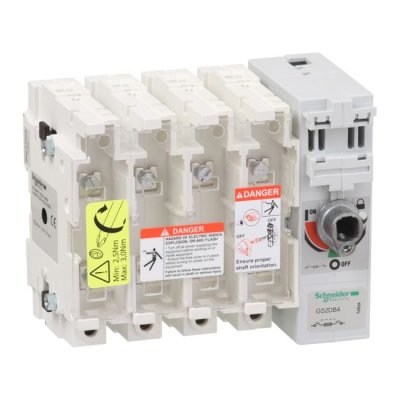 Schneider Electric GS2DB4 Fuse Switch Disconnector, 4 Pole, 32A Max Current